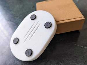 Porte-savon en marbre naturel pour salle de bain, élégant porte-savon en pierre fait à la main, accessoire de salle de bain de luxe - Product Image 4