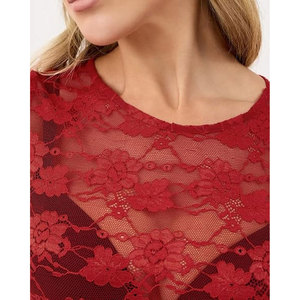 Body de Mujer de Malla Transparente, Cómodo, de Alta Elasticidad, Estilo Sencillo, para Uso Diario Informal - Product Image 3