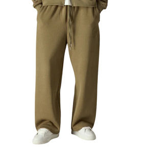 Conjunto de Sudadera con Cremallera y Pantalones Rectos para Hombre, Ajuste Relajado, Estilo Casual de Dos Piezas, Ropa de Descanso, Etiqueta Personalizada, OEM, ODM, Venta al por Mayor - Product Image 4