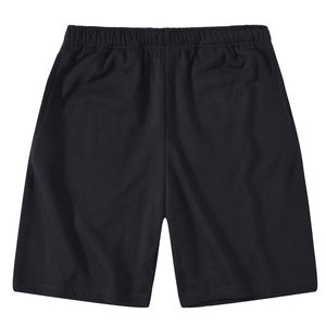 Shorts de plage pour hommes de haute qualité, 100% coton, pour l'été, style décontracté, couleur unie, coupe ample, avec cordon de serrage, confortables. - Product Image 1