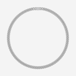 Collar de Cadena Cubana con Diamantes Cultivados en Laboratorio de 5 7/8 CTW, Joyería de Moda para Hombre y Mujer, Cadena Elegante y Brillante - Product Image 2