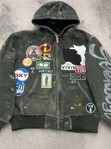 Sweat à capuche personnalisé haut de gamme pour homme, en coton et polyester, épais, style streetwear, fournisseur pour commandes en gros - Product Image 6