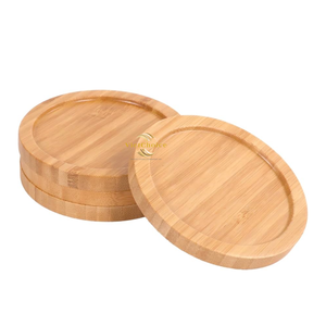 Posavasos Redondos de Bambú Premium, Posavasos Naturales para el Hogar, Bar y Compradores Mayoristas - Product Image 3