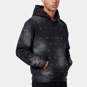 Artículo Más Vendido, Sudadera con Capucha y Estampado de Puntos Negros para Hombre, con Logotipo Personalizado, Corte Regular, Felpa de Algodón, Ropa Casual de Otoño - Product Image 1