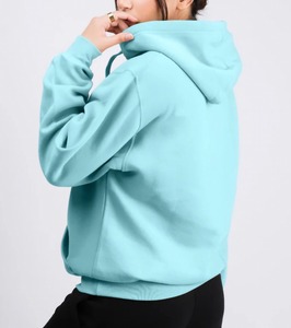 Sweat-shirt graphique en coton 2026, style streetwear simple, coupe ample, à capuche, pour femme, pull grande taille, personnalisable, imprimé uni - Product Image 5