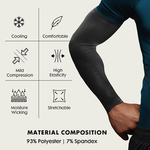 PREDATEX INDUSTRIES Manchettes de sport pour femmes, kits de compression, protection UV, respirantes, séchage rapide, cyclisme - Product Image 6