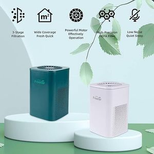 Purificatore d'Aria da Tavolo Super Silenzioso con Filtro HEPA, Alimentato USB per Ufficio, Camera da Letto, Bagno, Ultra Compatto per Uso Domestico - Product Image 2