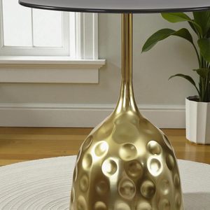 Table basse moderne personnalisable avec base en métal, design industriel, meuble de salon avec étagère de rangement - Product Image 5