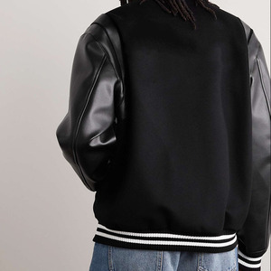 ผู้ผลิต OEM รับผลิตเสื้อแจ็คเก็ตเบสบอลแบบ Letterman คุณภาพสูงสำหรับนักศึกษา  แขนหนัง  สำหรับผู้ชาย - Product Image 2