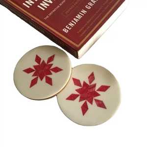 Elegant Decorative Resin Coaster Set for Coffee Mugs and <b>Glasses</b> with Premium Design for Protecting Tables from <b>Water</b> Rings - Product Image 6