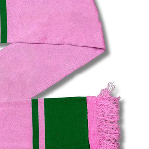 Ensemble bonnet, écharpe et gants en tricot jacquard personnalisé avec logo ou couleur, longs, chauds, en acrylique, à franges, pour l'hiver, idéal pour les sororités. - Product Image 5