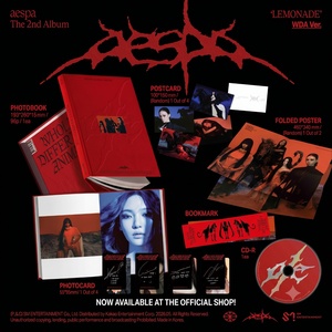 [Venta al por Mayor] Álbum Oficial del Grupo Aespa, Segundo Álbum LEMONADE (Versión WDA) Auténtico CD de K-Pop Coreano, Photobook de Plástico Sellado, Entretenimiento al por Mayor - Product Image 3