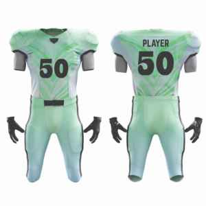 Maillot de football américain personnalisé unisexe sans manches col en V imprimé numérique en maille respirante 100 % polyester taille adulte - Product Image 4