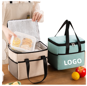 modern urban insulated picnic bag large capacity thermal organizer for fresh food <b>storage</b> and healthy outdoor dining lunch bag - Product Image 3