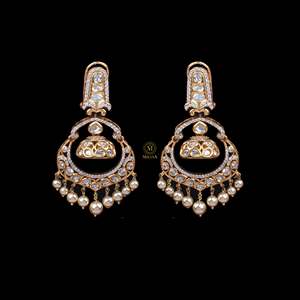 Ishvi Polki Designer Earrings-Cultural Collectible Jewelry - Product Image 2
