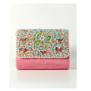 กระเป๋าคลัทช์ปักลายหลากหลายแบบ กระเป๋าผ้าฝ้ายสั่งทำ งานเรซิ่น - Product Image 4