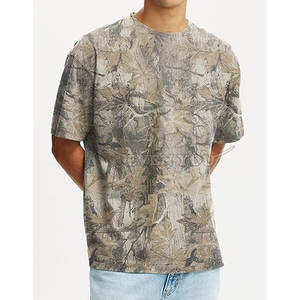Servicio OEM, Camiseta con Estampado de Camuflaje Selva al por Mayor, Tejido de Algodón de Ajuste Cómodo para Adultos - Product Image 3
