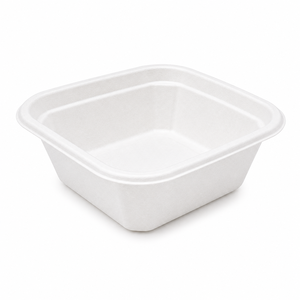 Canejoy Bagasse Square Desert Bowl Eco-Friendly Compostable Disposable Microwave Safe <b>Freezer</b> Safe Heavy Duty 125ml - Product Image 1