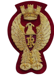 Badges de blazer de luxe haut de gamme, personnalisés, brodés à la main, avec travail 3D en relief et fils de bullion, qualité supérieure - Product Image 6