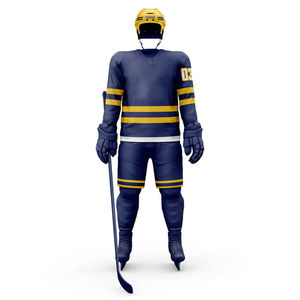 Uniforme de Hockey sobre Hielo Unisex de Poliéster, Ropa Deportiva de Punto Transpirable de Secado Rápido, Personalizable por Sublimación, para Adultos - Product Image 3