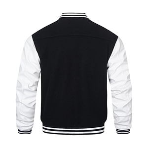 New Latest Custom Design <b>Winter</b> Varsity <b>Jacket</b> Unisex Stand Collar High Street Style Arrival Fashionable Street Wear Wholesale - Product Image 2