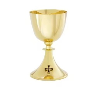 Cáliz de Metal Hecho a Mano para la Comunión en la Iglesia, para Reuniones Espirituales y Adoración - Product Image 1