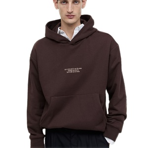 Sudaderas con Capucha Extra Grandes Personalizadas para Hombre con Logotipo Bordado, Tejido Transpirable Ecológico, Sudaderas con Estampado Sólido para Otoño - Product Image 3