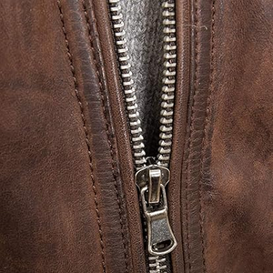 Outdoor Winter Warm New Fashionable Customized <b>Brown</b> Winter Leather Bomber Windbreaker Jacket for Men Handmade High Quality - Product Image 5