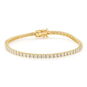 Pulsera de tenis de oro de 14K con diamantes cultivados en laboratorio certificados por IGI, 3.6 CT, corte brillante, chapada en rodio, joyería fina para fiesta de mujer - Product Image 5