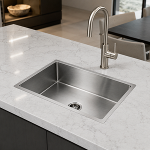 Stainless Steel <b>Kitchen</b> <b>Sink</b> Rectangular Industrial Under top 304 Grade Basin - Product Image 2