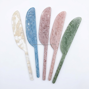Marble Resin Butter Knife <b>Set</b> Handmade Spreader Knives Colorful Serving Utensils Modern <b>Kitchen</b> <b>Accessories</b> Cheese Spreader <b>Set</b> - Product Image 6
