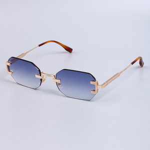 LMAMBA 3510 Nouvelles Lunettes de Soleil de Marque de Luxe Tendance, Monture Métallique Sans Cadre, Verres Dégradés, Style Élégant, Protection UV400 2025 - Product Image 1
