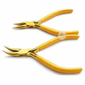 Pince à bec fin en acier inoxydable LUMINEX IMPEX avec micro-chaîne et coupe en forme de poire pour la fabrication de bijoux DIY - Légère - Product Image 1