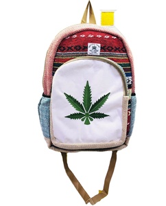 Mochila Unisex de algodón hecha a mano, bolsos de noche, moda sostenible ecológica, cierre de cremallera, telar manual, artesanía, etapas artesanales - Product Image 1