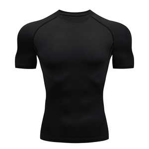 Nouveauté - T-shirt de compression à manches longues pour homme, gris clair, pour l'entraînement BJJ Jiu Jitsu - Product Image 3
