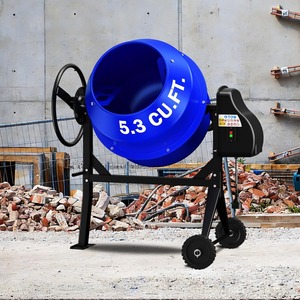 Bétonnière électrique HP, 750W, portable, avec support et roues, pour stuc, mortier, semences - Product Image 1