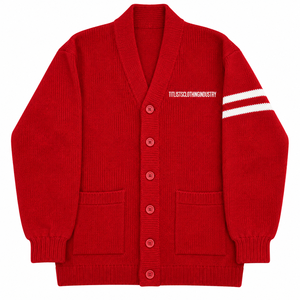 Ajoutez votre design personnalisé : pulls à col en V pour les logos des sororités/fraternités/écoles/collèges/universités, cardigans tricotés - Product Image 3
