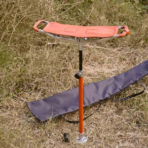 Luxury <b>leather</b> hunting <b>stool</b> folding tripod camping <b>stool</b> wholesale bulk OEM supplier premium handmade export outdoor furniture - Product Image 1