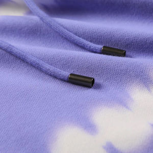 Vente en gros de sweats à capuche polaire unis pour hommes, coupe oversize, 100% coton, avec logo personnalisé, effet délavé à l'acide et décoloration, style Y2K, grandes tailles, style Sweet - Product Image 3