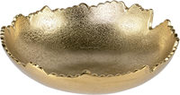 Elegante moderne abstracte geëtste gouden messing draadwerk, aanpasbaar metalen handwerk, verplaatsbaar decoratief Ramadan bruiloft schaal, aangepast logo