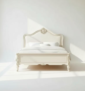 Industrial Wooden Leg Bed king Size Bed Bedroom Furniture Wooden Bed Premium Quality Best Selling Bedroom Furniture 2026 - Product Image 1