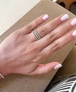 Wholesale Multi <b>Row</b> Graduated Lab Created Diamond Ring 10k 14k 18k Gold Wedding Band Jewelry Manufacturer Custom Daily Wear Band - Product Image 2