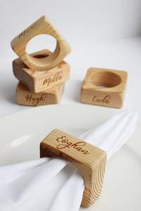 Anillos de servilleta de madera más vendidos para bodas y fiestas, vajilla de primera calidad, decoración para el hogar, en stock al mejor precio - Product Image 5