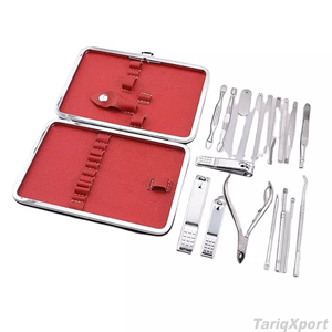 Professional Stainless Steel Lightweight Pedicure Manicure Set with 18 Pieces in <b>Kits</b> with Costum Color & Logo Options - Product Image 6