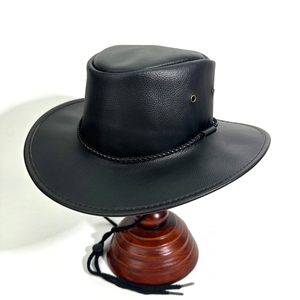 Leather Cowboy <b>Hat</b> High Quality American Export Style Western Travel <b>Summer</b> Casual Fashionable Soft Breathable Fabric - Product Image 2