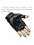 Guantes Deportivos Elásticos Splendid Apparel de Algodón/Poliéster/Spandex, Medios Dedos, Largos hasta la Muñeca, Estilo Liso, Negros, con Función Táctil - Product Image 5