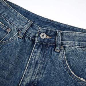 American High Street Brand B-Style Distressed <b>Patched</b> Washed Denim <b>Short</b> Pants for <b>Men</b> - Product Image 4