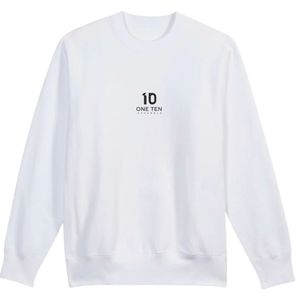 เสื้อสเวตเชิ้ตคอกลมสีขาวสำหรับผู้ชาย ผ้าฝ้ายพรีเมียม แขนยาว สวมใส่สบาย เหมาะสำหรับทุกวัน สไตล์สตรีทแวร์ - Product Image 1