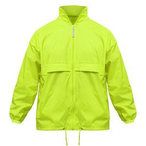 เสื้อแจ็คเก็ตวินด์เบรกเกอร์สปริงแบบสั่งทำพิเศษ พร้อมการพิมพ์แบบ Heat-Transfer คอตั้ง มีฮู้ด โลโก้ด้านหน้า - Product Image 1