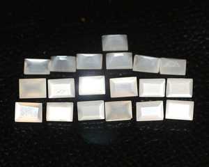 Lote al por mayor de piedras preciosas sueltas de piedra lunar blanca natural de 3x6mm, talla baguette, facetadas, calibradas, calidad AAA++ para fabricación de joyas. - Product Image 2